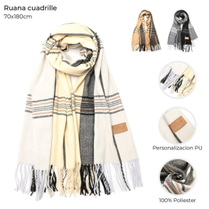 RUANA CUADRILLE 68x170CM SKORA
