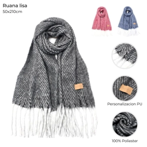 RUANA RAYADA 50x188CM SKORA