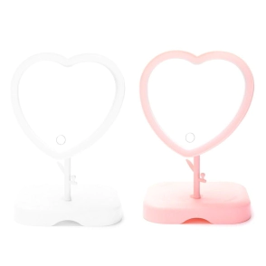 ESPEJO FORMA DE CORAZON LED SKORA