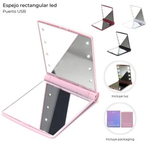 ESPEJO RECTANGULAR LED SKORA