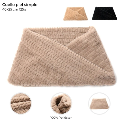 CUELLO PIEL SIMPLE 40x25CM SKORA