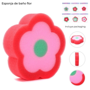 ESPONJA DE BA&Ntilde;O FLOR SKORA