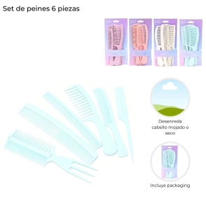 SET DE PEINES 6 PIEZAS SKORA