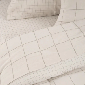 ALCOYANA JUEGO DE SABANAS ORGANIC 132 HILOS 1 1/2 PLAZAS SQUARES