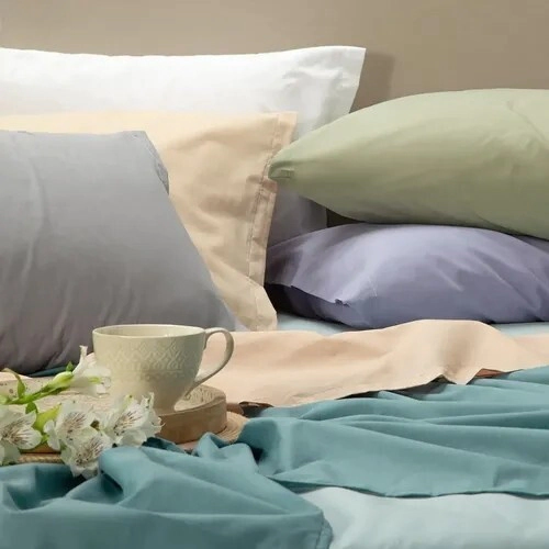 ALCOYANA JUEGO DE SABANAS ESTUDIO COLOR 144 HILOS 2 1/2 PLAZAS SURTIDO