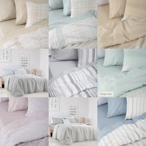 ALCOYANA JUEGO DE SABANAS ESTUDIO 144 HILOS 2 1/2 PLAZAS SIN EMBOZO SURTIDO