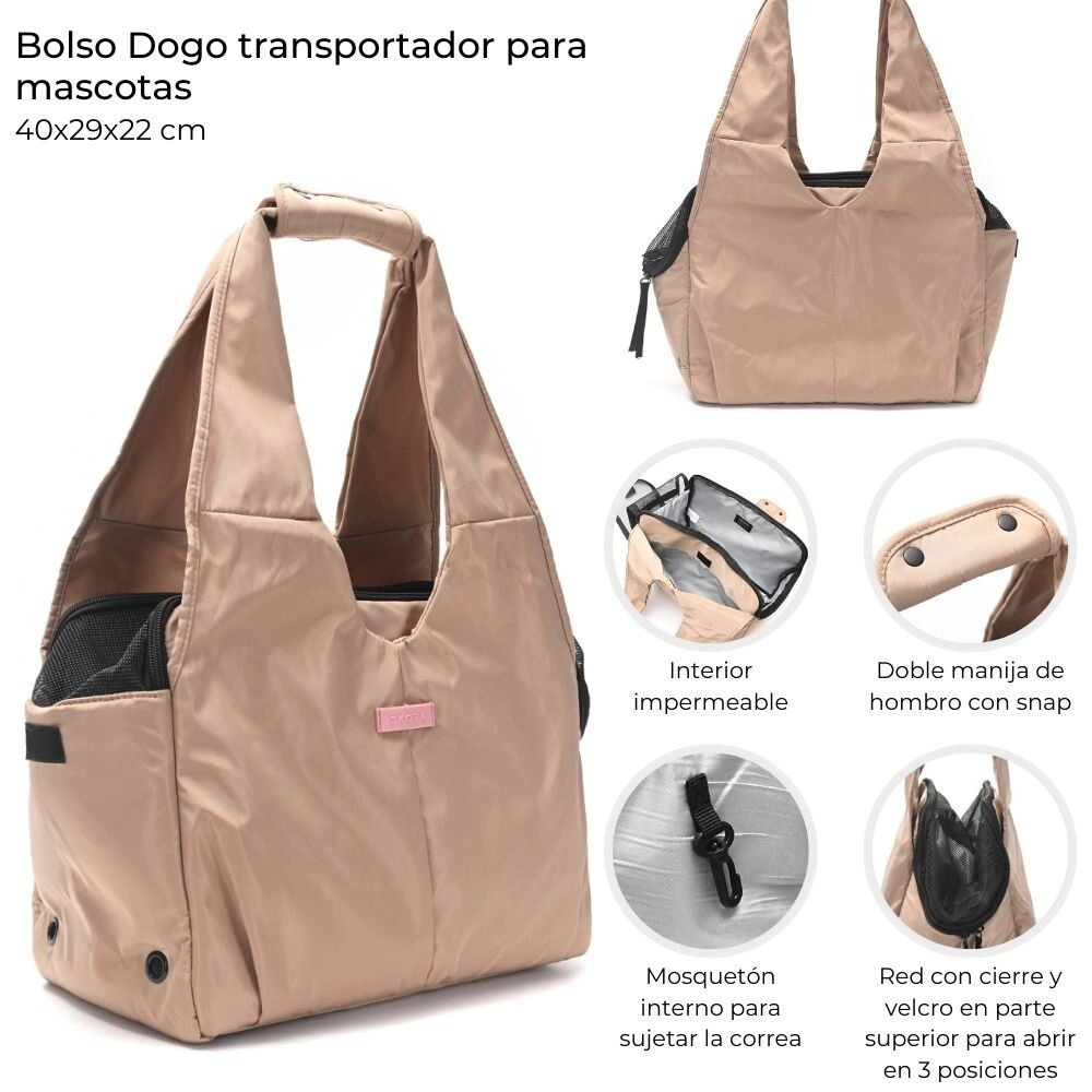 BOLSO DOGO TRANSPORTADOR PARA MASCOTAS SKORA 40x29x22 CM