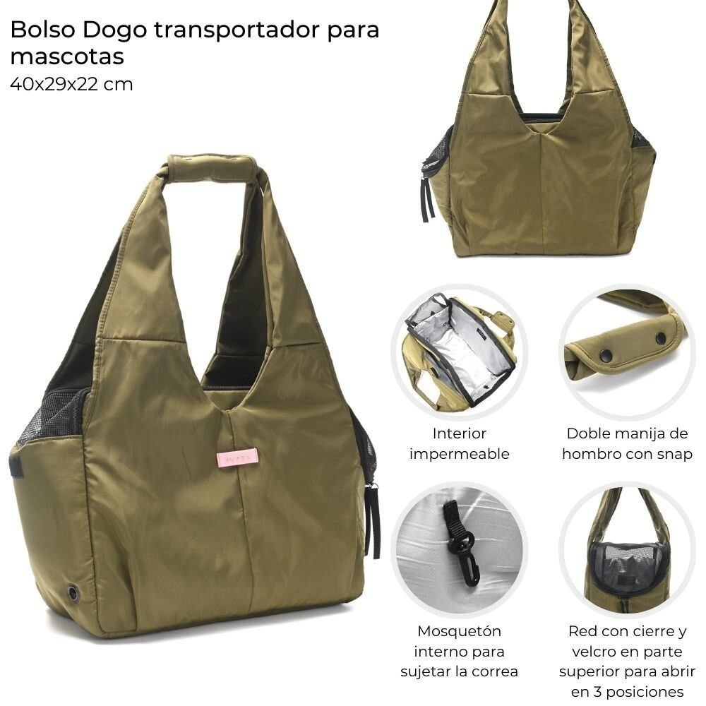 BOLSO DOGO TRANSPORTADOR PARA MASCOTAS SKORA 40x29x22 CM
