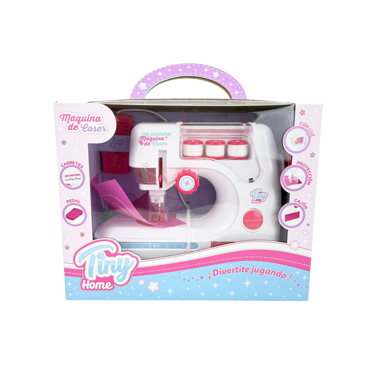 MAQUINA DE COSER CON LUCES TINY HOME CARGA USB 29x11x23 CM