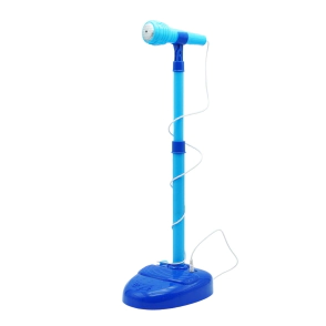 MICROFONO DE PIE A PILAS CON LUZ Y SONIDO 21x6x35 CM
