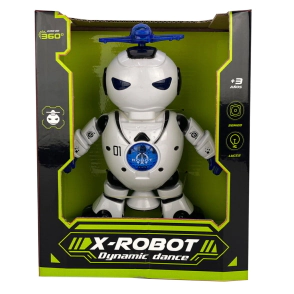 ROBOT BAILARIN CON LUCES Y SONIDO 19x9x25 CM