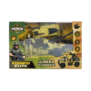 SUPER SET MILITAR CON ACCESORIOS 28x11x18 CM