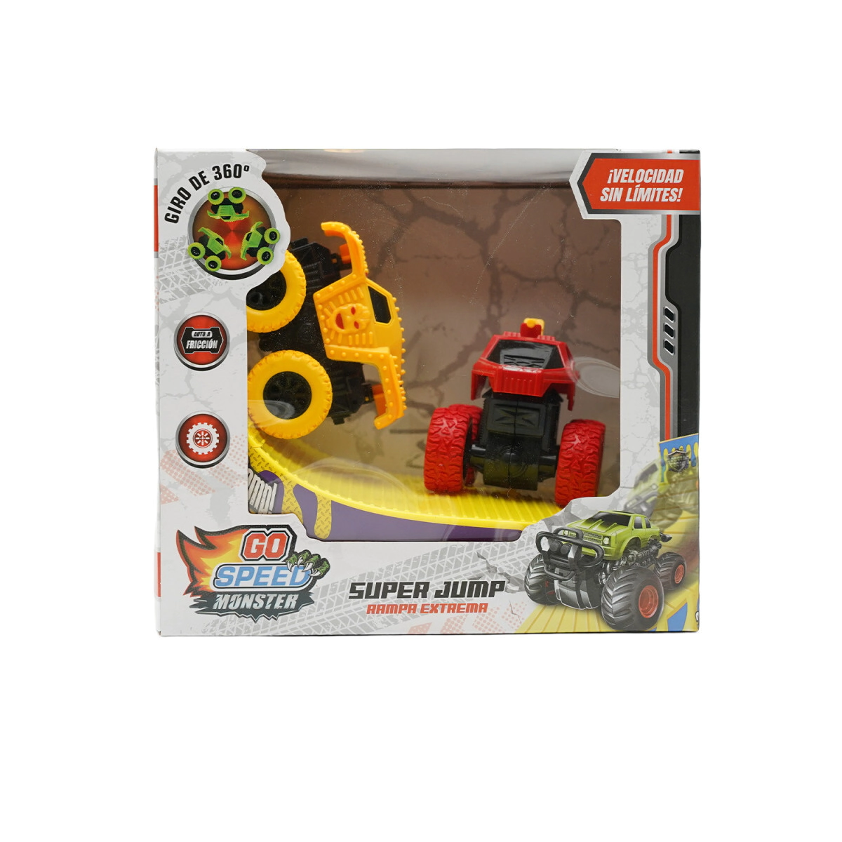 AUTO A FRICCION CON RAMPA GIRO 360� 23x19x21 CM
