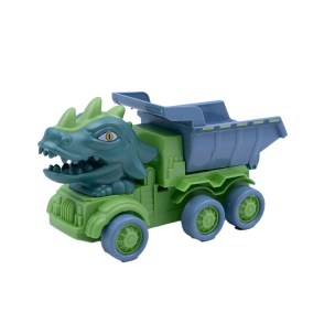 CAMION DINOSAURIO CONSTRUCCION RUEDAS DE GOMA 19x15x7 CM