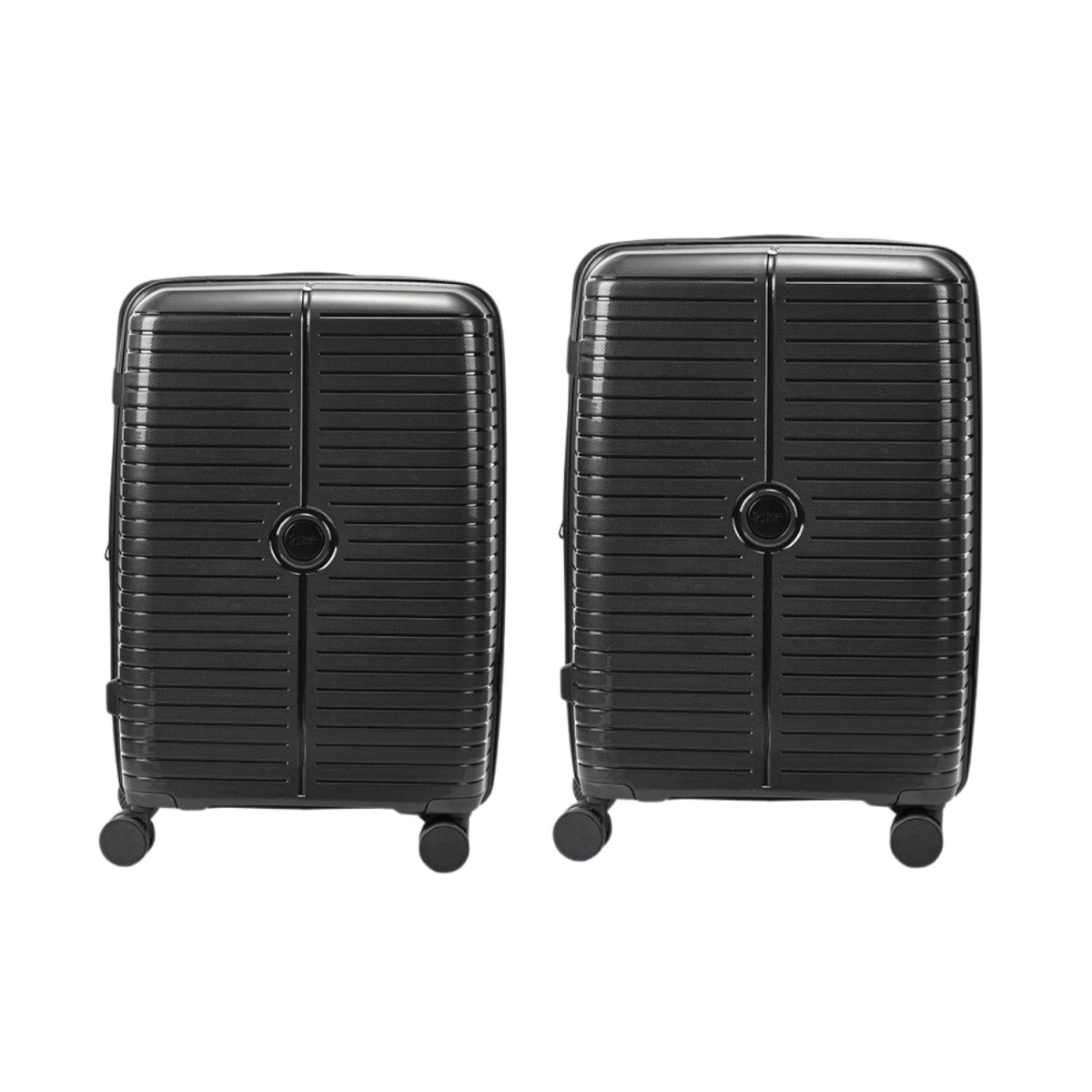 SET VALIJAS 20" 24" SAHARA BLACK TRAVEL BLUE