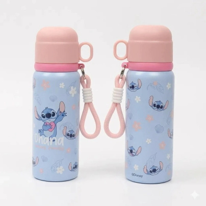 TERMO 550 ML STITCH CON TAZA
