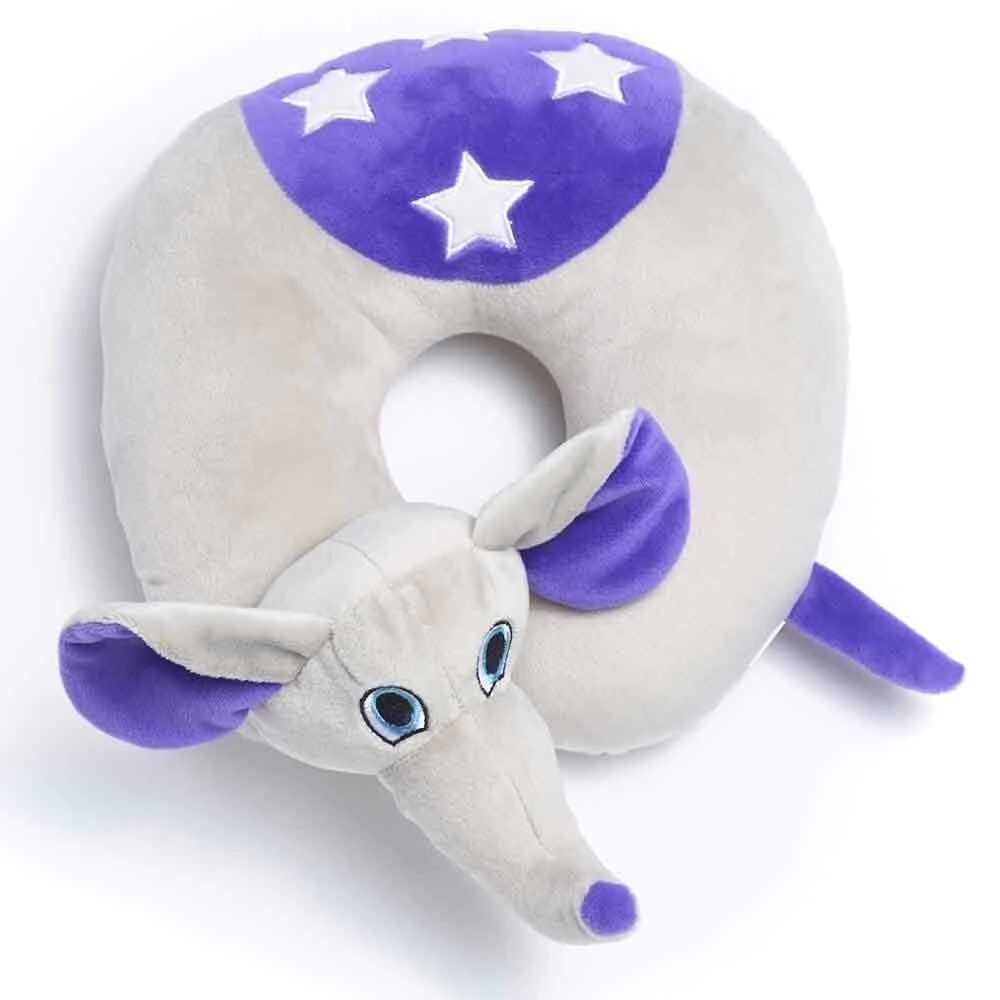 ALMOHADA DE VIAJE INFANTIL FLAPPY EL ELEFANTE TRAVEL BLUE