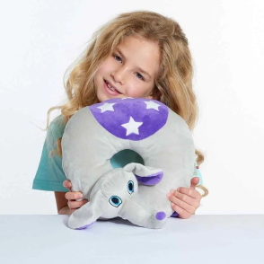 ALMOHADA DE VIAJE INFANTIL FLAPPY EL ELEFANTE TRAVEL BLUE