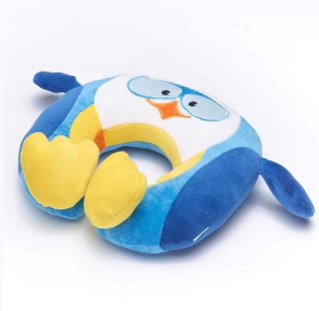 ALMOHADA DE VIAJE INFANTIL PUFFY EL PING&Uuml;INO TRAVEL BLUE
