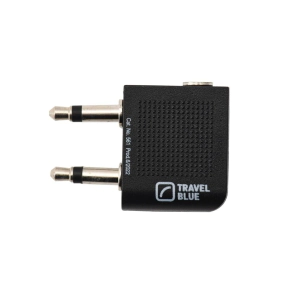 ADAPTADOR PARA AURICULARES DE AVION TRAVEL BLUE