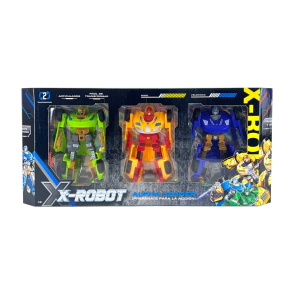 SET DE 3 ROBOTS TRANSFORMERS EN CAJA