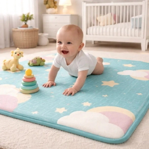 ALFOMBRAS DE BEBE CON ANIMALES 200x150 CM - 1CM ESPESOR