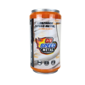 BOTELLA LANZADORA CON AUTO METALICO INCLUIDO