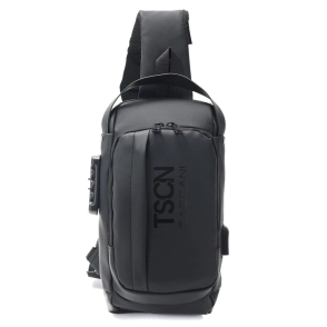 MORRAL SLING TASCANI CON CERRADURA Y USB 32x18x10 CM
