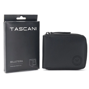 BILLETERA TASCANI CON CIERRE 11x7 CM