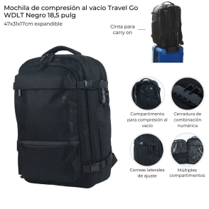 MOCHILA DE COMPRESION AL VACIO TRAVEL GO WANDERLUST 18,5"