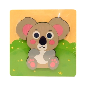JUEGO DIDACTICO DE ENCASTRE BLOQUES DE MADERA BABYGUS 15X15 CM