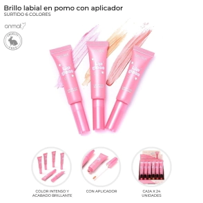 BRILLO LABIAL CON APLICADOR EN POMO SKORA