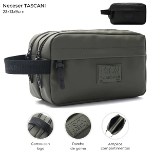 NECESER TASCANI CON 2 COMPARTIMENTOS 23x13x9 CM