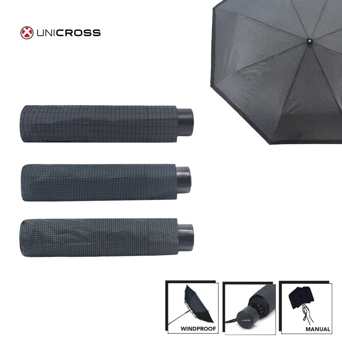 PARAGUAS CORTO MANUAL UNICROSS 21"
