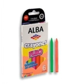 Crayones Alba Fluo x6