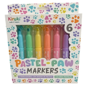 MARCADORES PAW PAW X6 PASTEL KIRUKI
