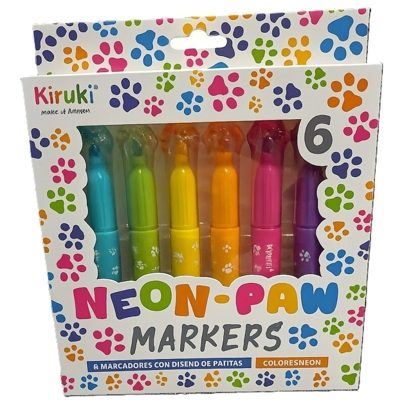 MARCADORES PAW PAW X6 NEON KIRUKI