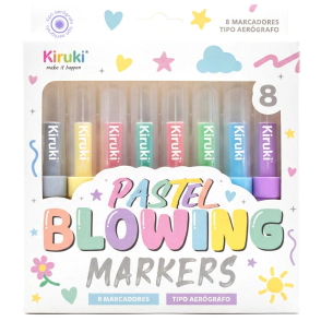 MARCADORES BLOWING PASTEL X8 KIRUKI