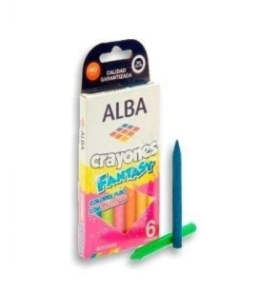 Crayones Alba Fantasy Glitter x6