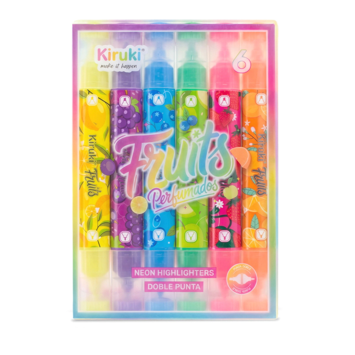 RESALTADORES DECORADOS Y PERFUMADOS NEON KIRUKI