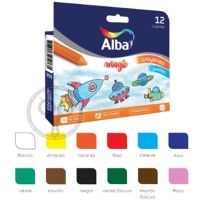 Crayones Alba Jumbo Grande x12