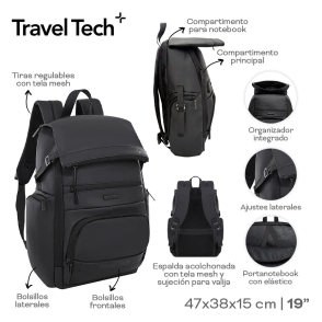 MOCHILA PORTANOTEBOOK TRAVEL TECH