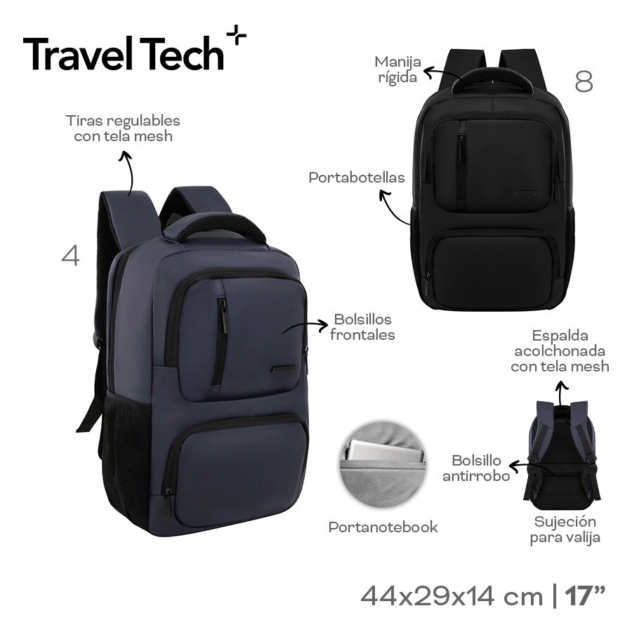 MOCHILA PORTANOTEBOOK TRAVEL TECH