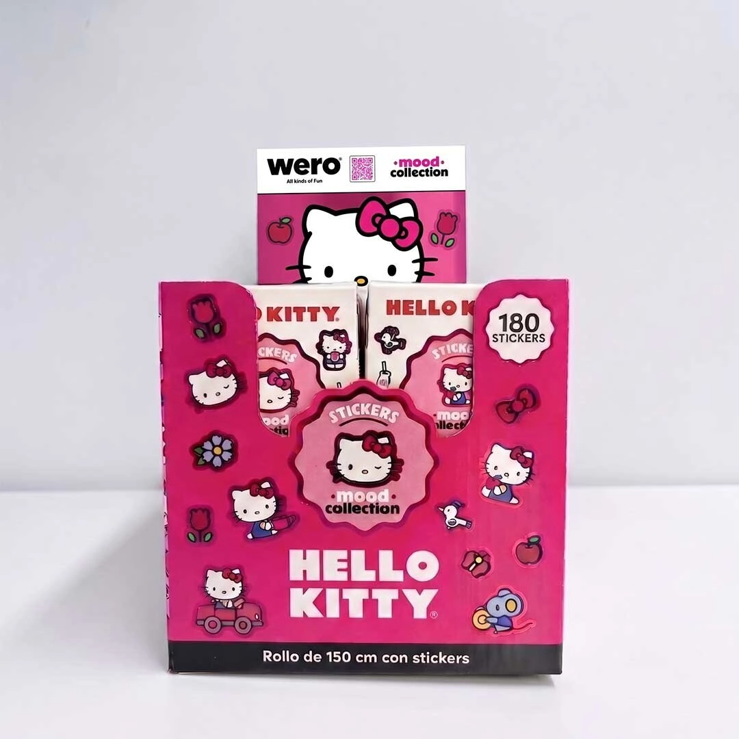 STICKERS BOX ROLL HELLO KITTY WERO