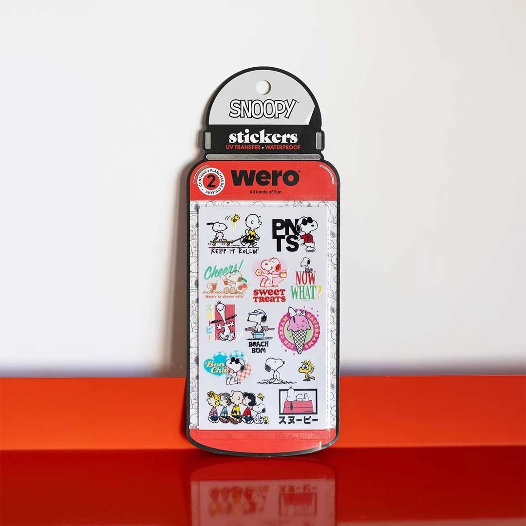 BOTTLE STICKERS SNOOPY WERO
