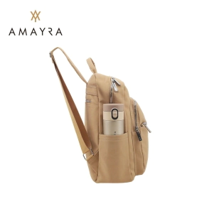 MOCHILA AMAYRA CAMEL PORTA TABLET