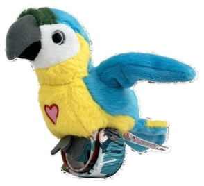 MU&Ntilde;ECO HAPPY YAPPERS LORO AZUL CON SONIDO