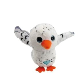 MU&Ntilde;ECO HAPPY YAPPERS BUHO BLANCO CON SONIDO