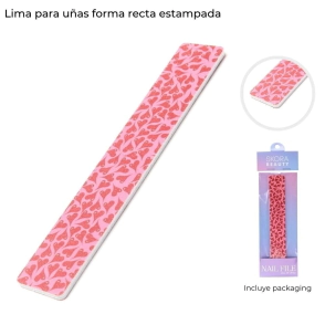 LIMA PARA U&Ntilde;AS RECTANGULAR ESTAMPADA SKORA