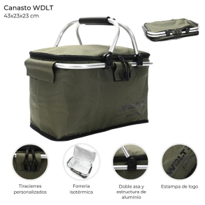 CONSERVADORA CANASTO WDLT 43x23x23 CM ISOTERMICO